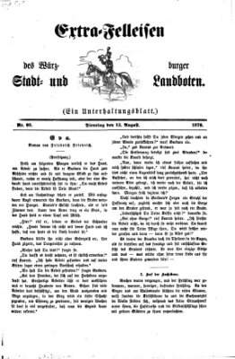 Extra-Felleisen (Würzburger Stadt- und Landbote) Dienstag 15. August 1876