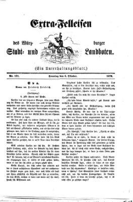 Extra-Felleisen (Würzburger Stadt- und Landbote) Sonntag 8. Oktober 1876