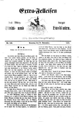 Extra-Felleisen (Würzburger Stadt- und Landbote) Dienstag 21. November 1876