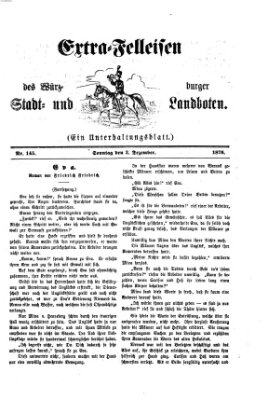 Extra-Felleisen (Würzburger Stadt- und Landbote) Sonntag 3. Dezember 1876