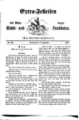 Extra-Felleisen (Würzburger Stadt- und Landbote) Dienstag 12. Dezember 1876