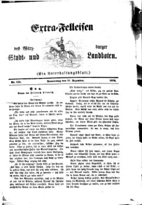 Extra-Felleisen (Würzburger Stadt- und Landbote) Donnerstag 21. Dezember 1876