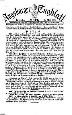 Augsburger Tagblatt Donnerstag 11. Mai 1876