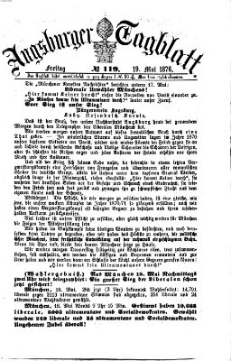 Augsburger Tagblatt Freitag 19. Mai 1876