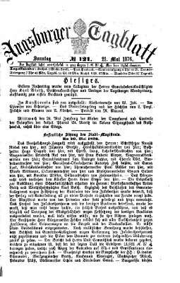 Augsburger Tagblatt Sonntag 21. Mai 1876