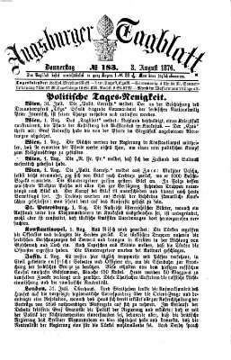 Augsburger Tagblatt Donnerstag 3. August 1876