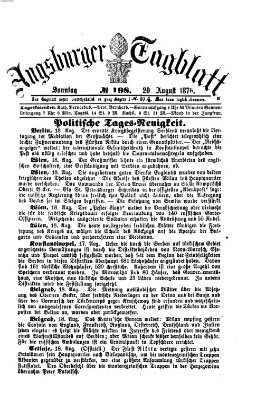 Augsburger Tagblatt Sonntag 20. August 1876