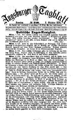 Augsburger Tagblatt Sonntag 8. Oktober 1876