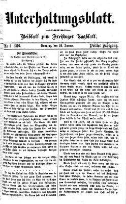 Freisinger Tagblatt (Freisinger Wochenblatt) Freitag 23. Januar 1874