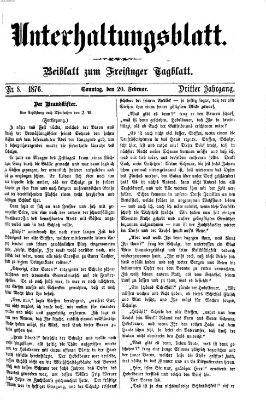 Freisinger Tagblatt (Freisinger Wochenblatt) Freitag 20. Februar 1874
