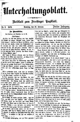 Freisinger Tagblatt (Freisinger Wochenblatt) Dienstag 29. Februar 1876