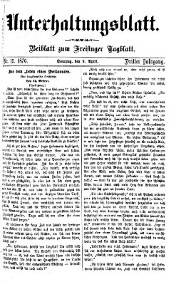 Freisinger Tagblatt (Freisinger Wochenblatt) Sonntag 9. April 1876