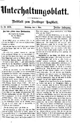 Freisinger Tagblatt (Freisinger Wochenblatt) Sonntag 7. Mai 1876