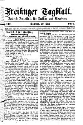 Freisinger Tagblatt (Freisinger Wochenblatt) Samstag 20. Mai 1876