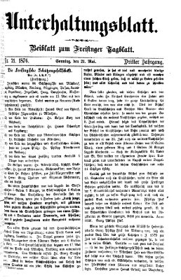 Freisinger Tagblatt (Freisinger Wochenblatt) Sonntag 21. Mai 1876