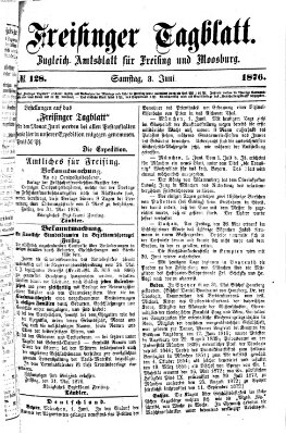 Freisinger Tagblatt (Freisinger Wochenblatt) Samstag 3. Juni 1876