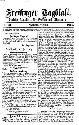 Freisinger Tagblatt (Freisinger Wochenblatt) Mittwoch 7. Juni 1876