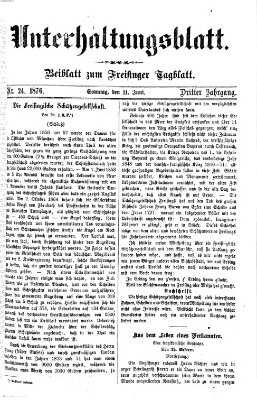 Freisinger Tagblatt (Freisinger Wochenblatt) Sonntag 11. Juni 1876