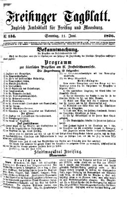Freisinger Tagblatt (Freisinger Wochenblatt) Sonntag 11. Juni 1876