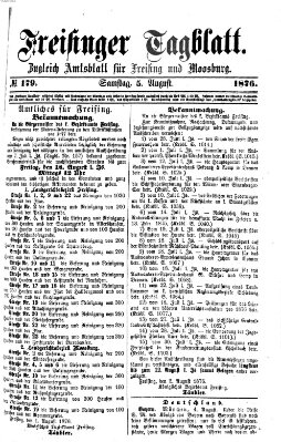 Freisinger Tagblatt (Freisinger Wochenblatt) Samstag 5. August 1876