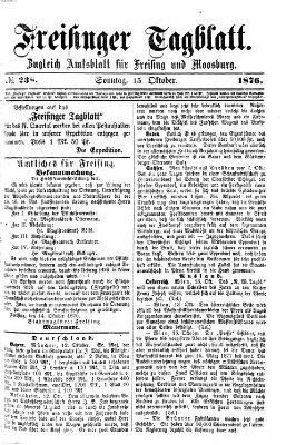 Freisinger Tagblatt (Freisinger Wochenblatt) Sonntag 15. Oktober 1876