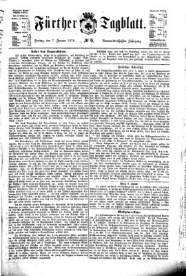 Fürther Tagblatt Freitag 7. Januar 1876