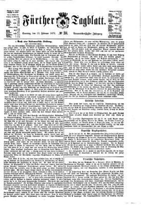 Fürther Tagblatt Sonntag 13. Februar 1876