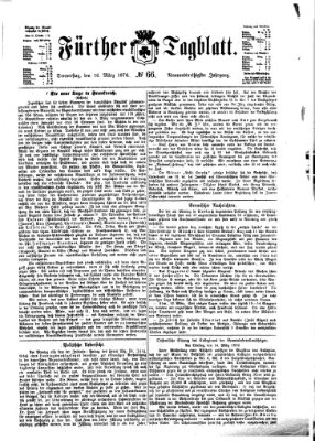 Fürther Tagblatt Donnerstag 16. März 1876