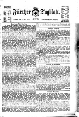 Fürther Tagblatt Samstag 6. Mai 1876