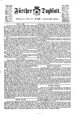 Fürther Tagblatt Mittwoch 17. Mai 1876