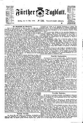 Fürther Tagblatt Freitag 19. Mai 1876