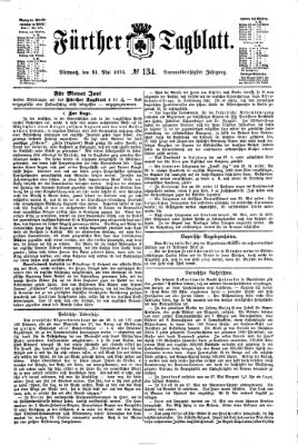 Fürther Tagblatt Mittwoch 31. Mai 1876