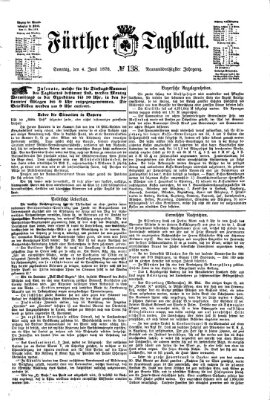 Fürther Tagblatt Sonntag 4. Juni 1876