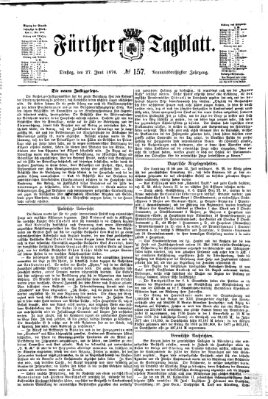 Fürther Tagblatt Dienstag 27. Juni 1876