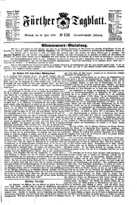 Fürther Tagblatt Mittwoch 28. Juni 1876