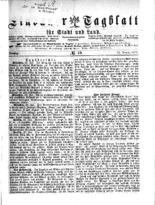 Lindauer Tagblatt für Stadt und Land Dienstag 25. Januar 1876