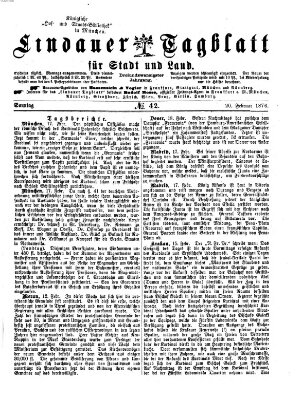 Lindauer Tagblatt für Stadt und Land Sonntag 20. Februar 1876