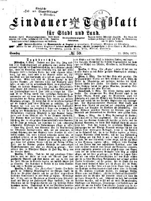 Lindauer Tagblatt für Stadt und Land Samstag 11. März 1876