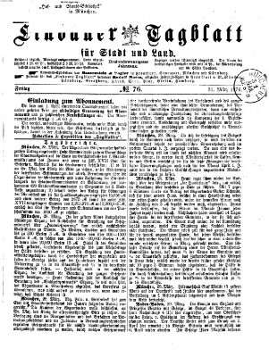 Lindauer Tagblatt für Stadt und Land Freitag 31. März 1876