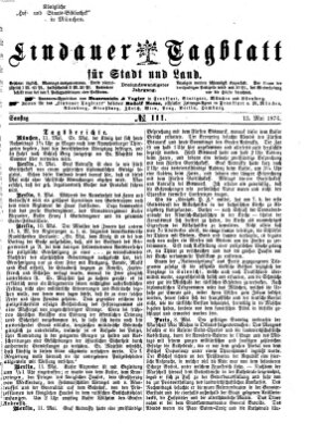 Lindauer Tagblatt für Stadt und Land Samstag 13. Mai 1876