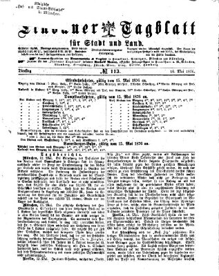 Lindauer Tagblatt für Stadt und Land Dienstag 16. Mai 1876