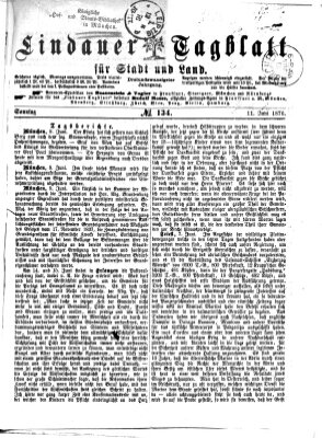 Lindauer Tagblatt für Stadt und Land Sonntag 11. Juni 1876