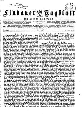 Lindauer Tagblatt für Stadt und Land Dienstag 13. Juni 1876