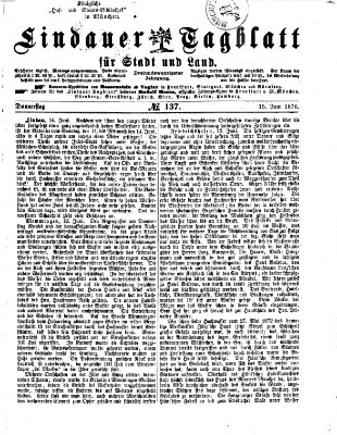 Lindauer Tagblatt für Stadt und Land Donnerstag 15. Juni 1876