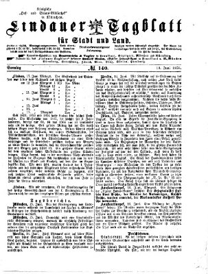 Lindauer Tagblatt für Stadt und Land Sonntag 18. Juni 1876