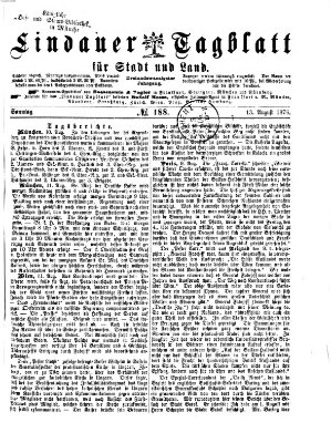 Lindauer Tagblatt für Stadt und Land Sonntag 13. August 1876