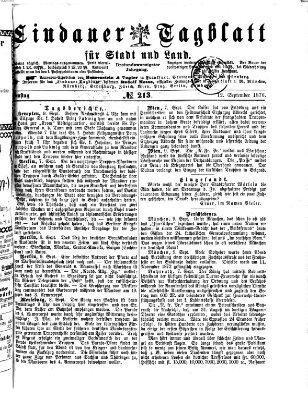 Lindauer Tagblatt für Stadt und Land Dienstag 12. September 1876