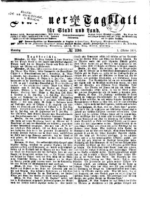 Lindauer Tagblatt für Stadt und Land Sonntag 1. Oktober 1876