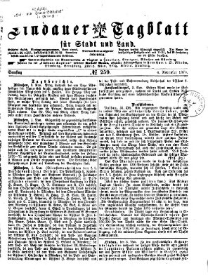 Lindauer Tagblatt für Stadt und Land Samstag 4. November 1876