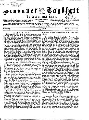 Lindauer Tagblatt für Stadt und Land Mittwoch 29. November 1876